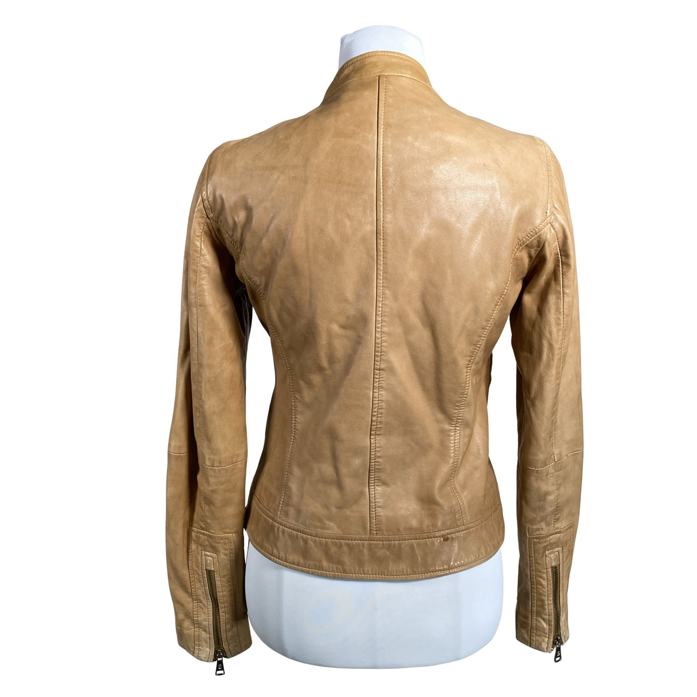 Unisex Massimo Dutti - Nahktagi, suurus 36 - Pruun (2)