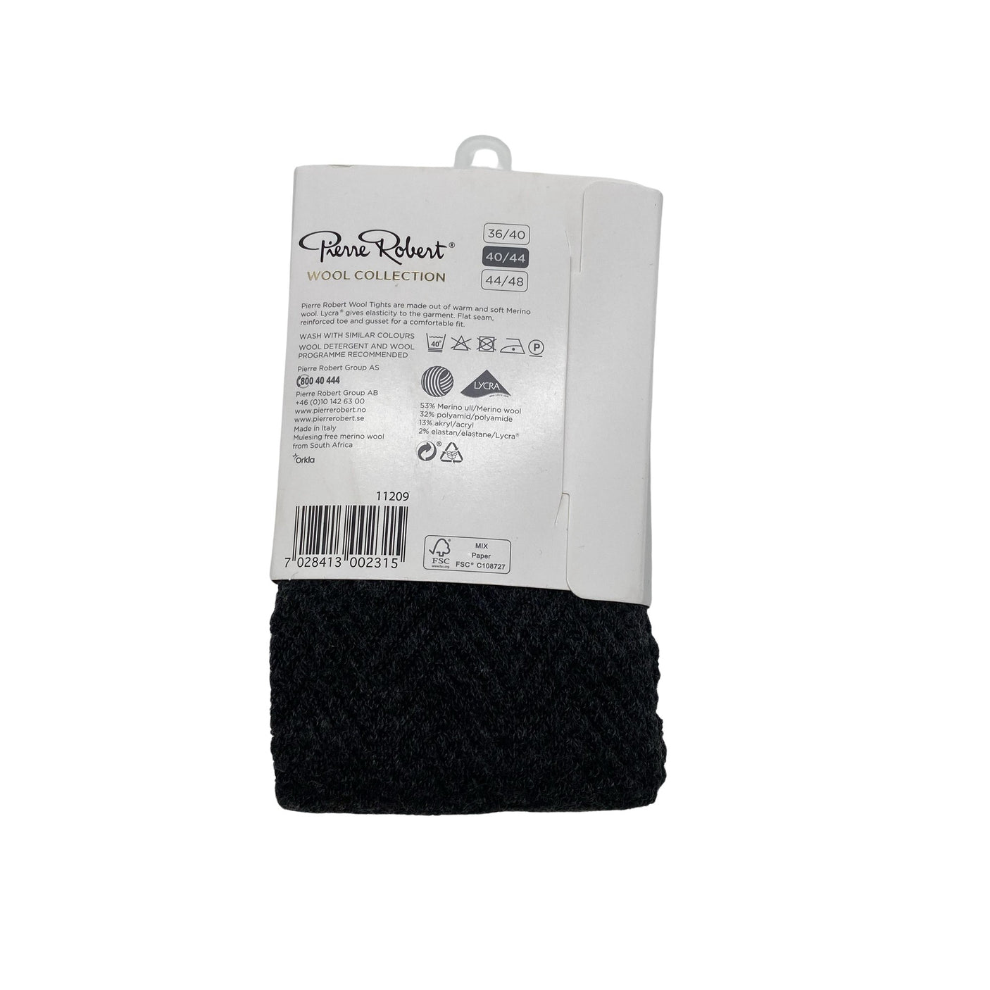 Unisex Pierre Robert - Sukkpüksid, õhukesed, suurus 40 - Must (2)
