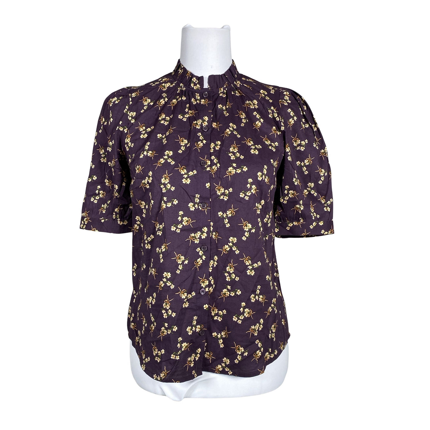 Unisex Holly & Whyte by Lindex - Lühikeste käistega pluus, suurus 36 - Lilla (1)