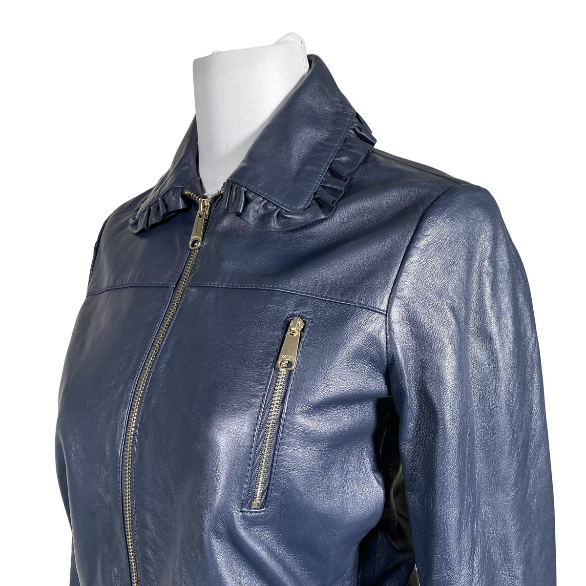 Unisex Max&Co - Nahktagi, suurus 36 - Sinine (2)