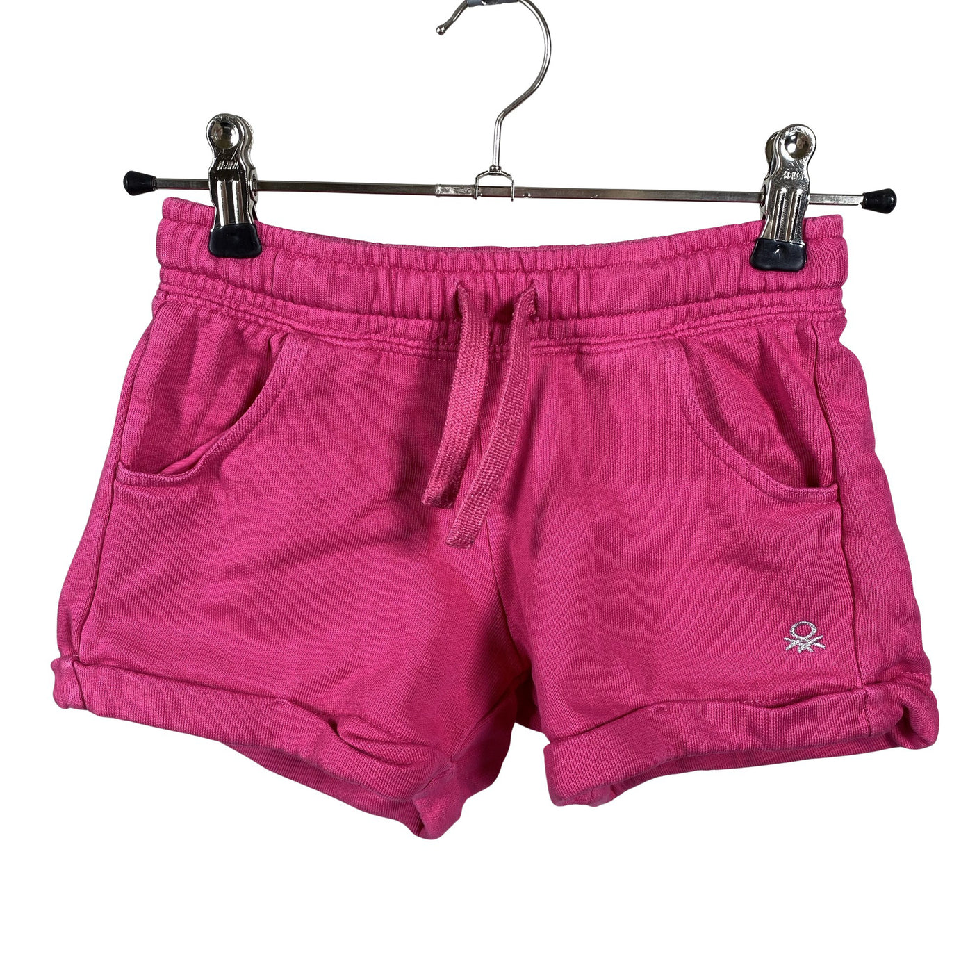 Unisex Benetton - Dressikangast lühikesed püksid, suurus 116 - 122 - Roosa (1)