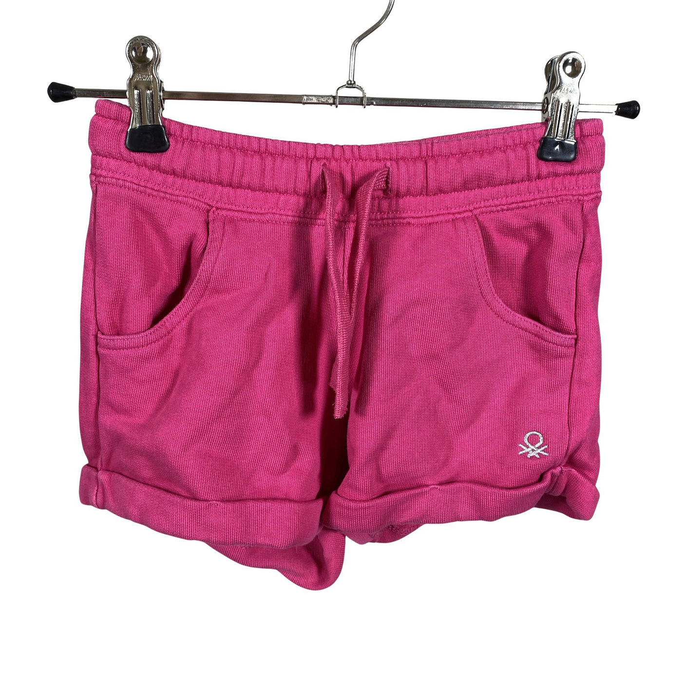Unisex Benetton - Dressikangast lühikesed püksid, suurus 104 - 110 - Roosa (1)