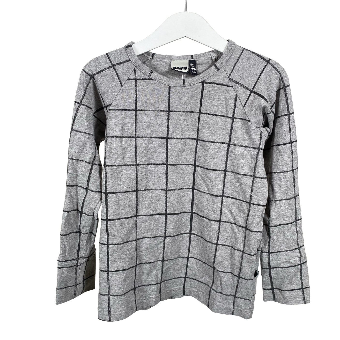 Unisex Papu - Trikotaažist pluus, suurus 110 - 116 - Hall (1)