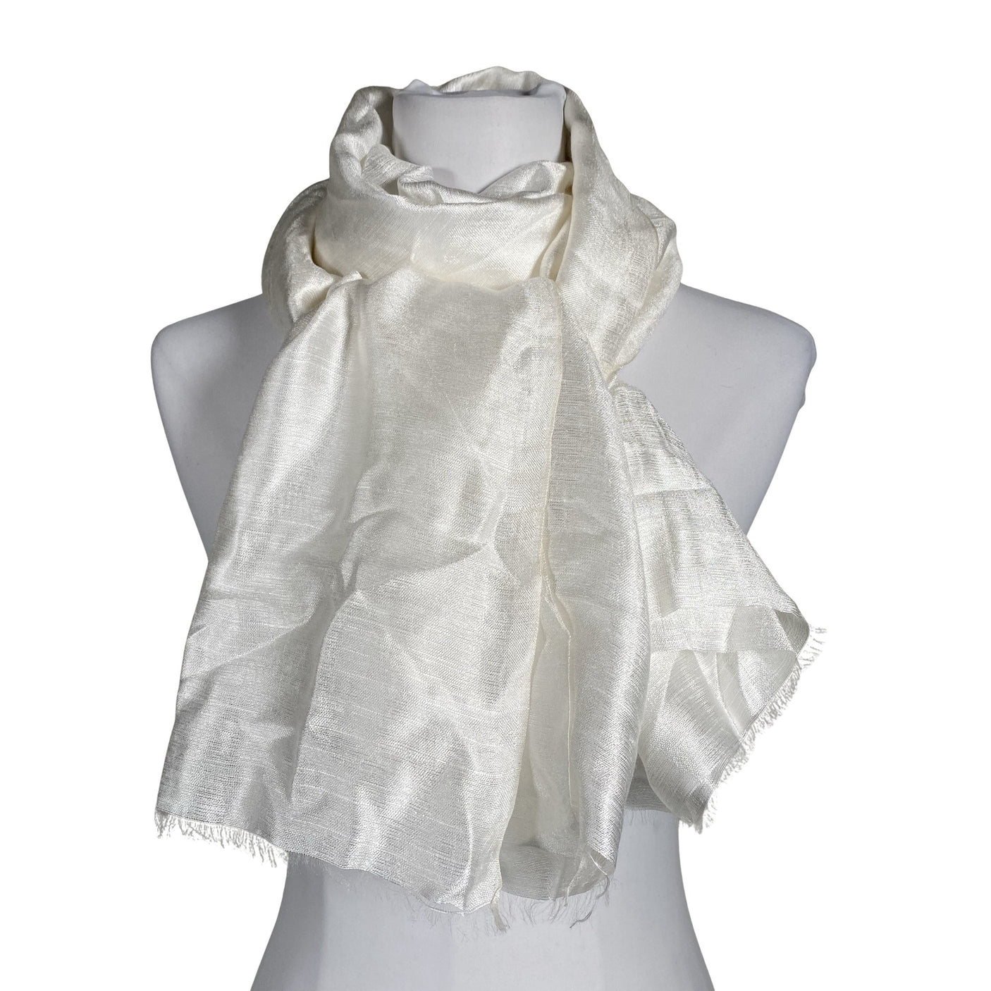 Unisex A+more - Õhuke sall, suurus Maxi - Valge (1)
