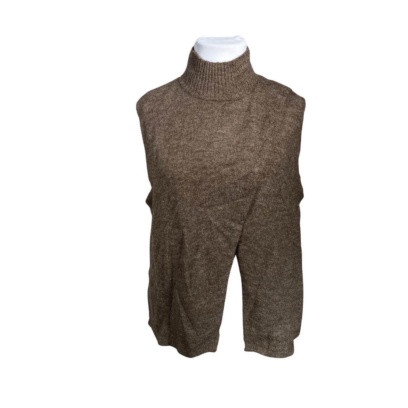 Unisex Kaffe - Kootud vest, suurus 42 - Pruun (1)