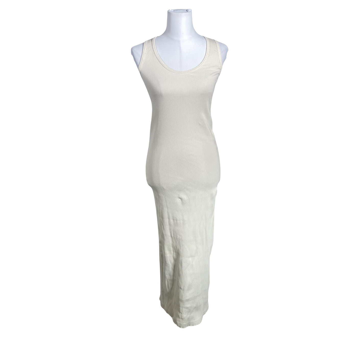 Unisex Arket - Trikotaažist kleit, suurus 34 - Looduslik valge (1)