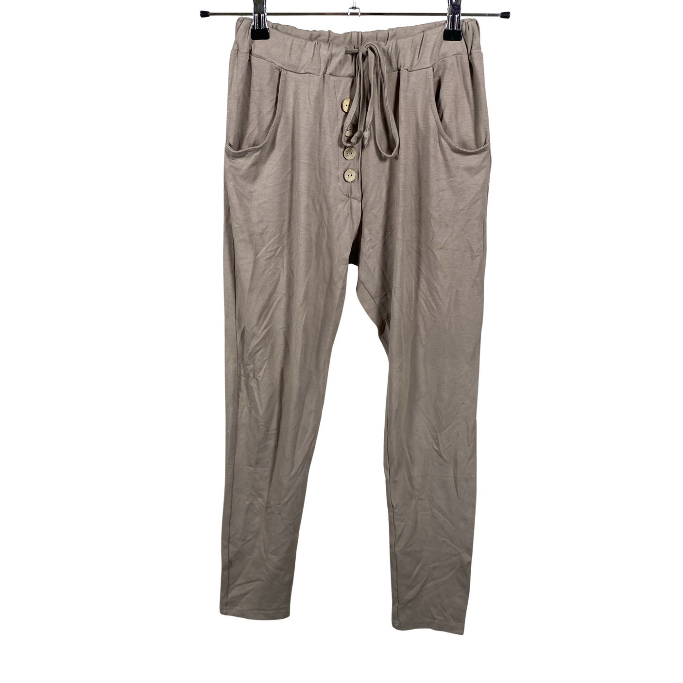 Unisex Bypias - Trikotaažist püksid, suurus 34 - Pruun (1)