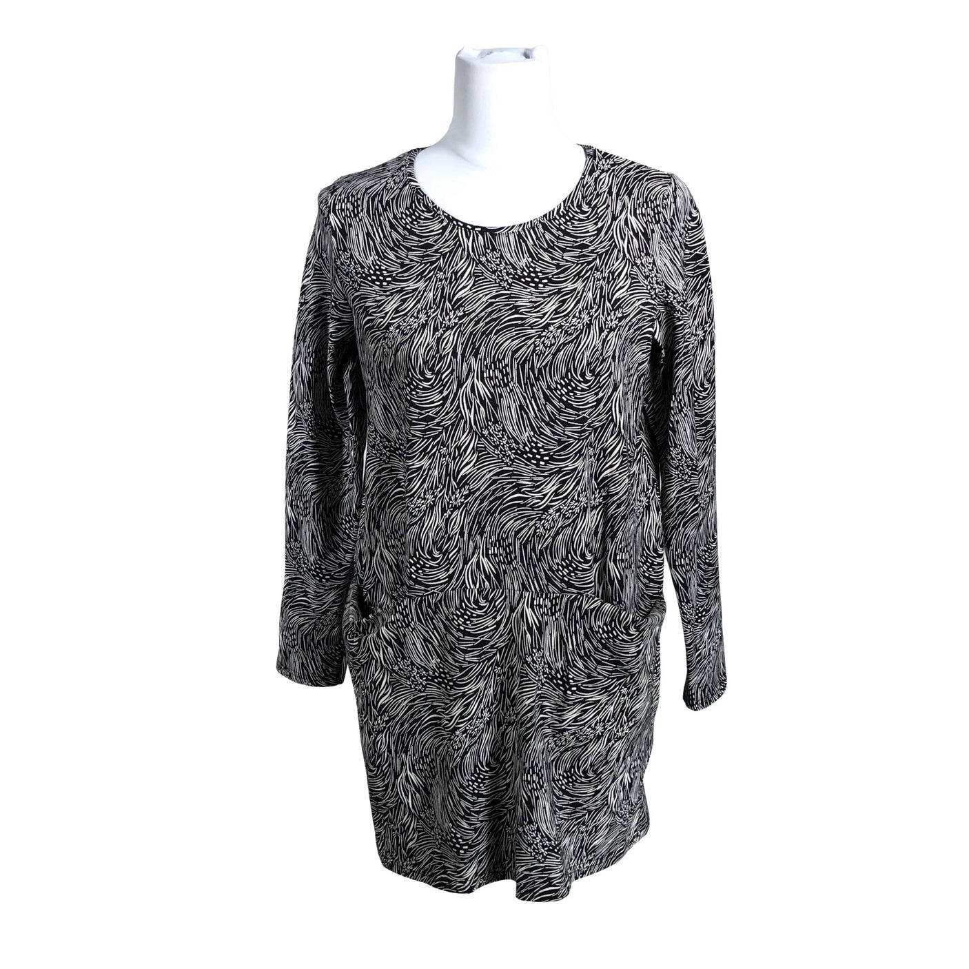 Unisex Nanso - Trikotaažist tuunika, suurus 38 - Must (1)