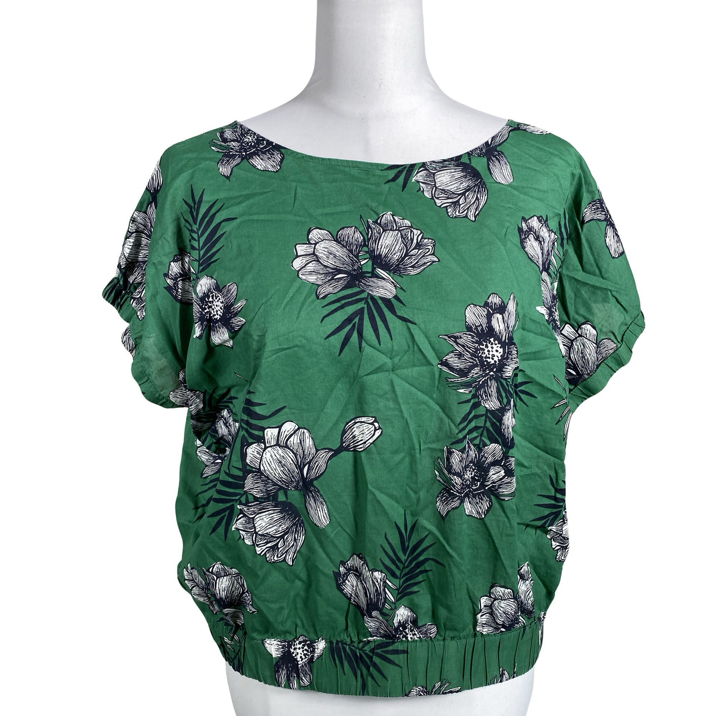 Unisex Marc O'Polo - Lühikeste käistega pluus, suurus 38 - Roheline (1)