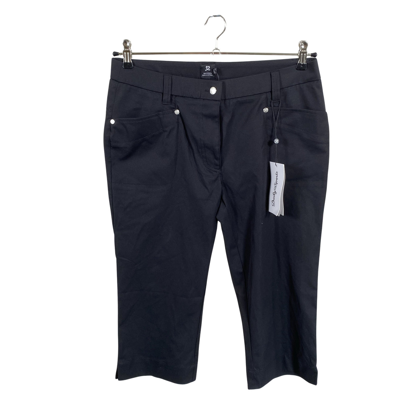 Unisex Daily Sports - Poolpikad spordipüksid, suurus 40 - Must (1)