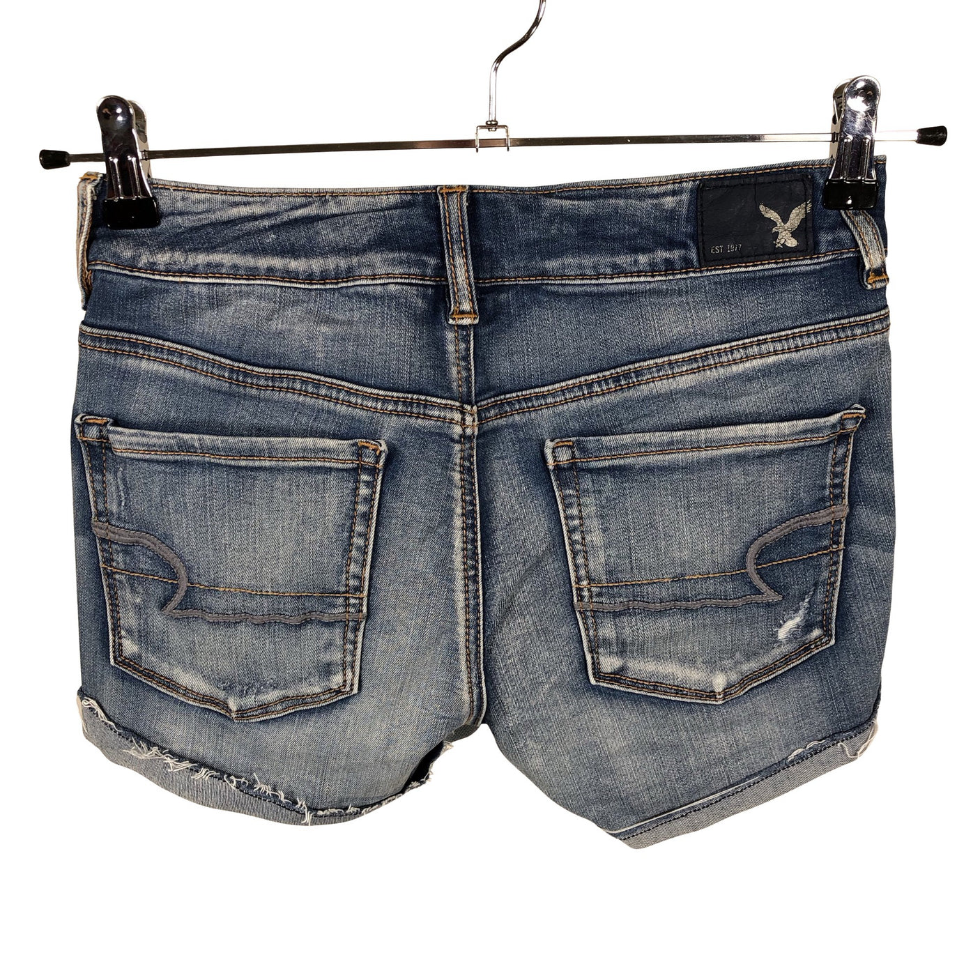 Unisex American Eagle Outfitters - Teksast lühikesed püksid, suurus 34 - Sinine (2)