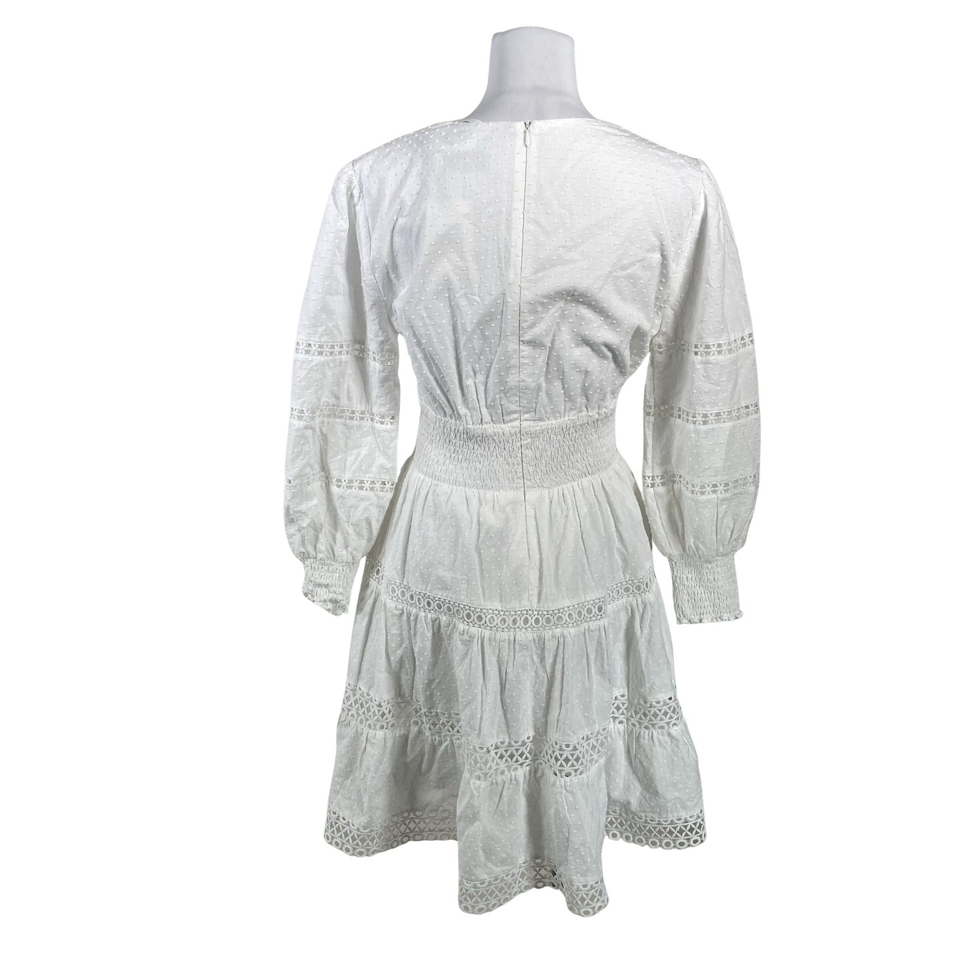 Unisex By Malina - Mitteveniv kleit, suurus 40 - Valge (2)