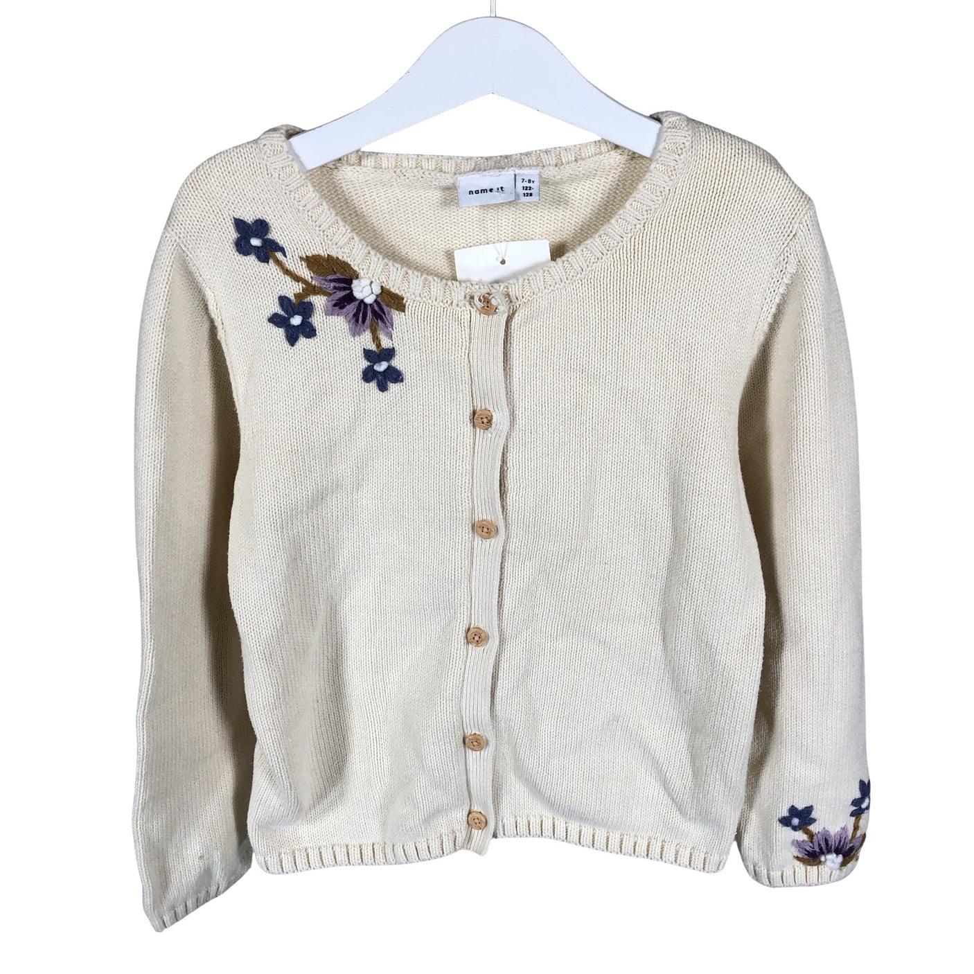 Unisex Name It - Kardigan, suurus 122 - 128 - Beige (1)
