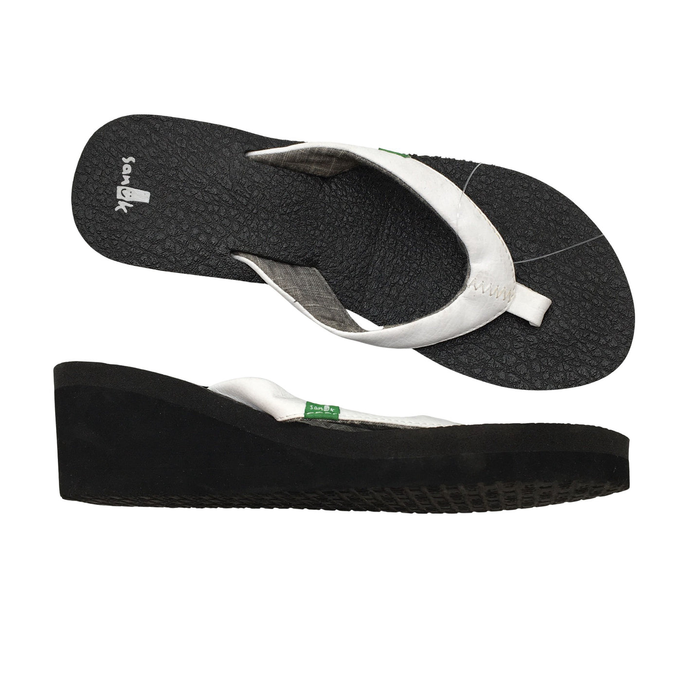 Unisex Sanuk - Kiilkontsaga rihmikud, suurus 39 - Must (1)