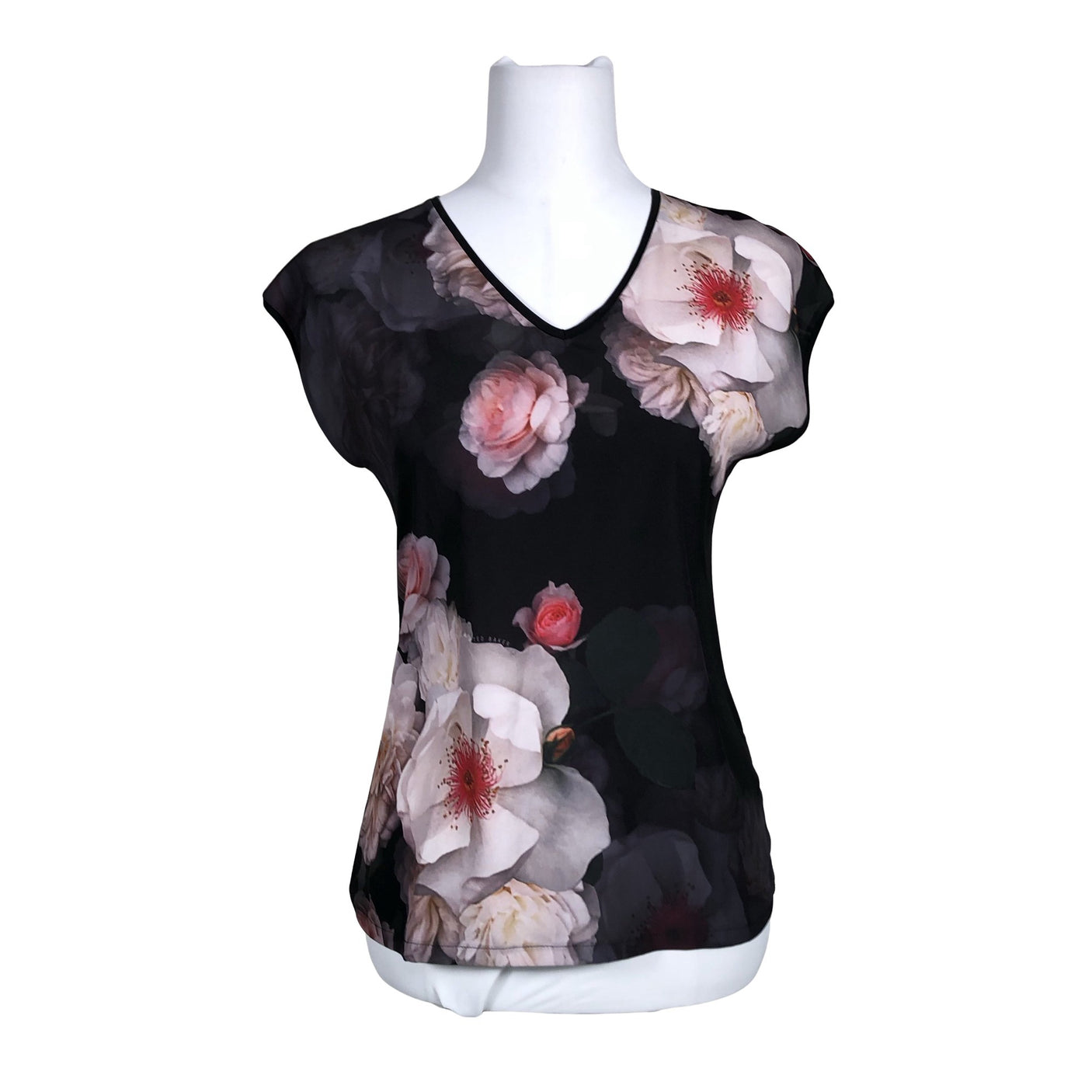 Unisex Ted Baker - Lühikeste käistega pluus, suurus 34 - Must (1)