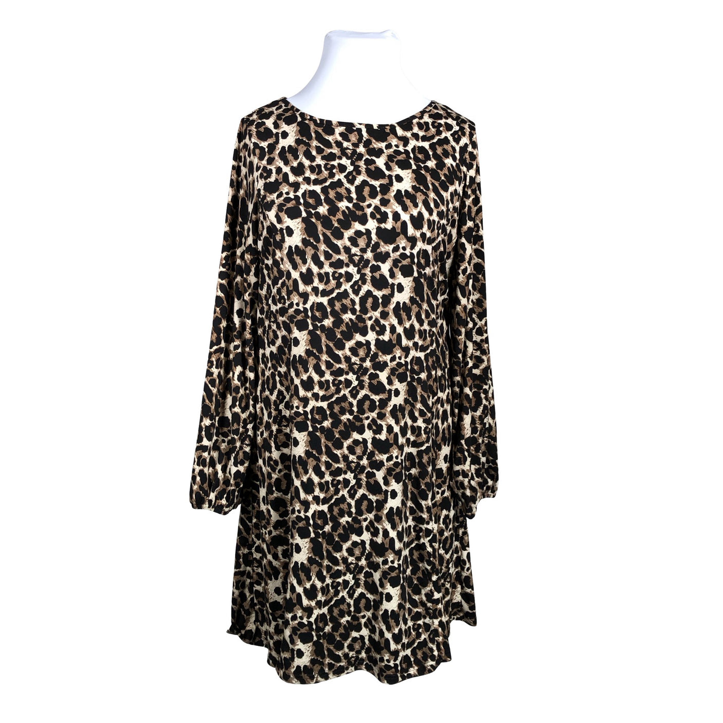 Unisex Cream - Trikotaažist kleit, suurus 44 - Beige (1)
