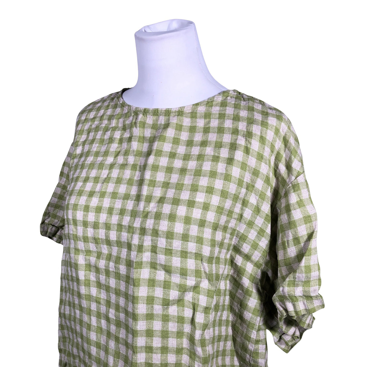 Unisex Samuji - Lühikeste käistega pluus, suurus 40 - Roheline (2)