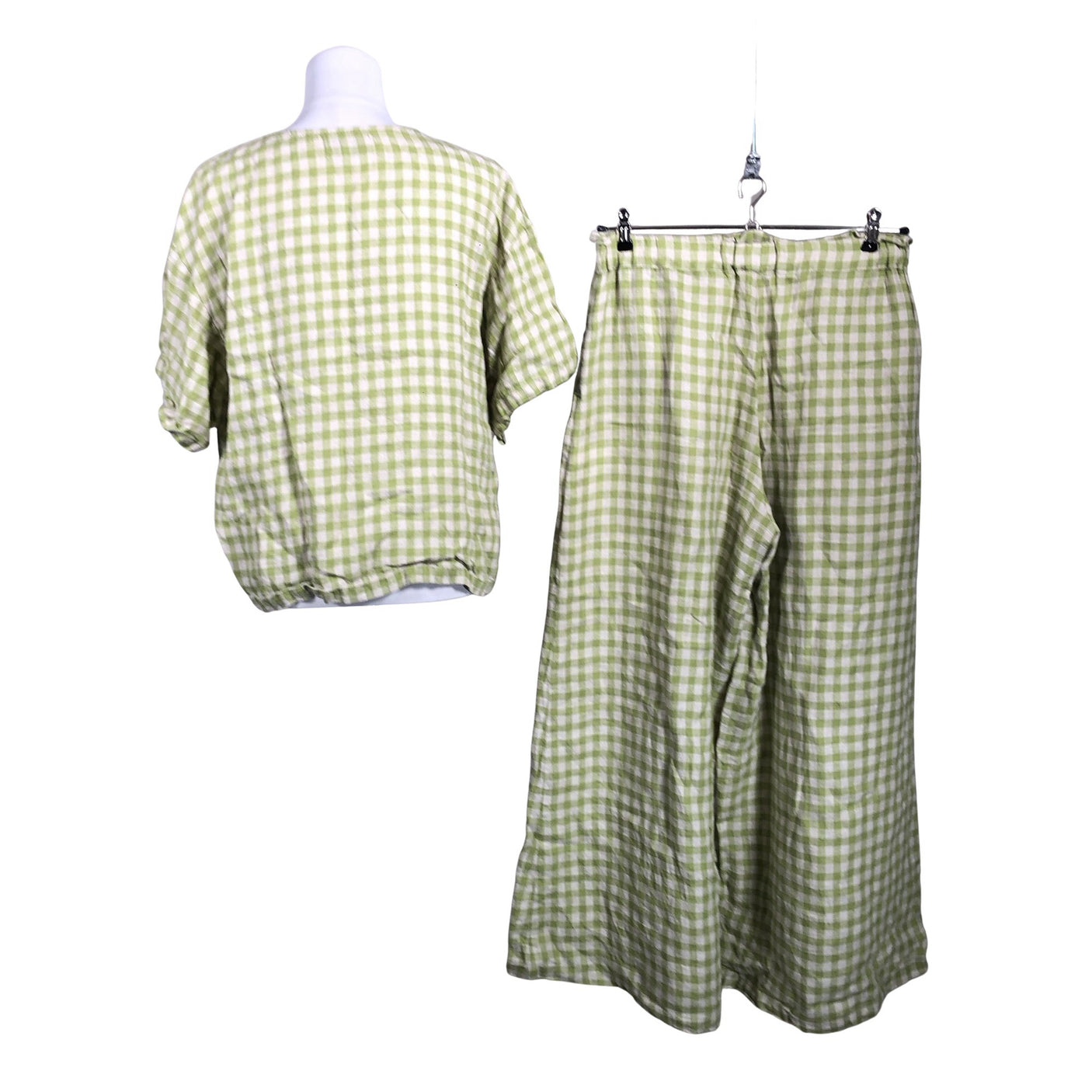 Unisex Samuji - Lühikeste käistega pluus, suurus 40 - Roheline (3)
