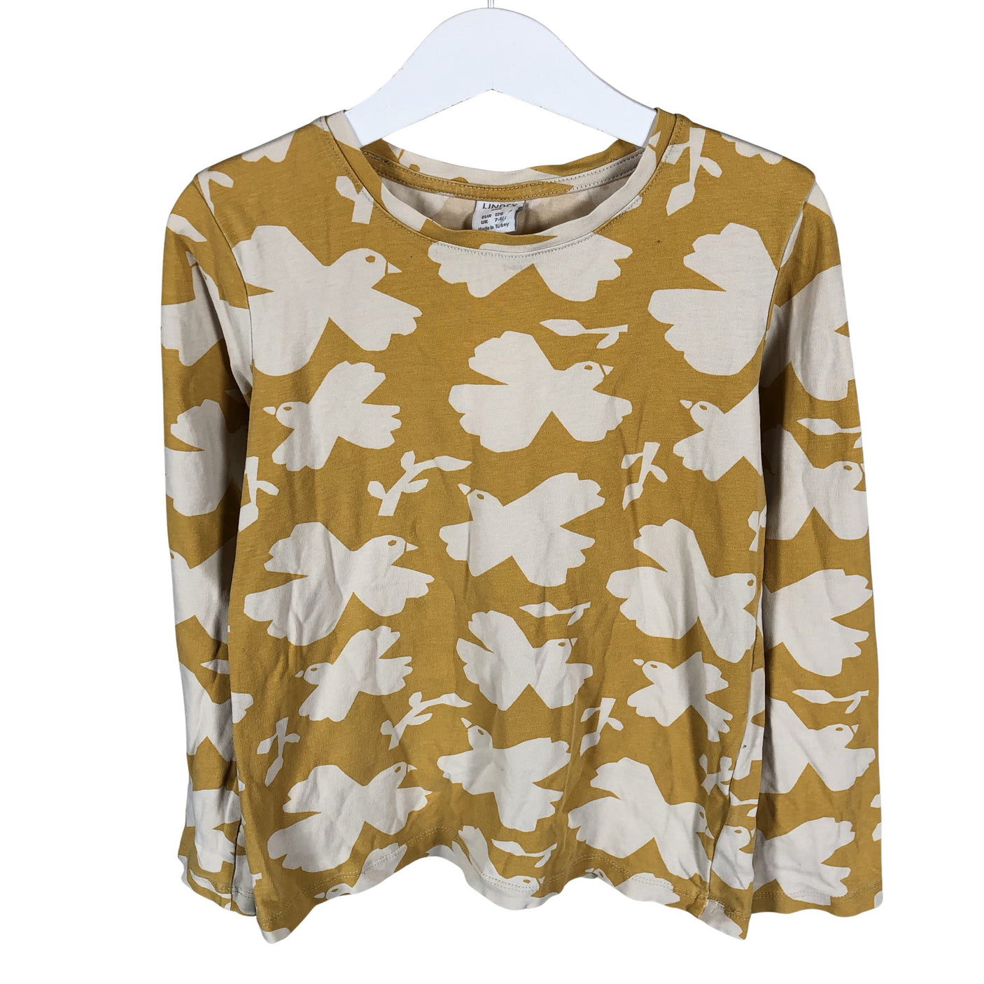 Unisex Lindex - Trikotaažist pluus, suurus 122 - 128 - Kollane (1)