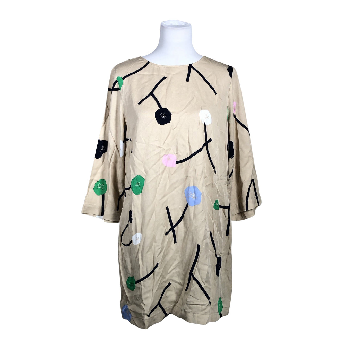 Unisex Nanso - Õhuke kleit, suurus 38 - Beige (1)