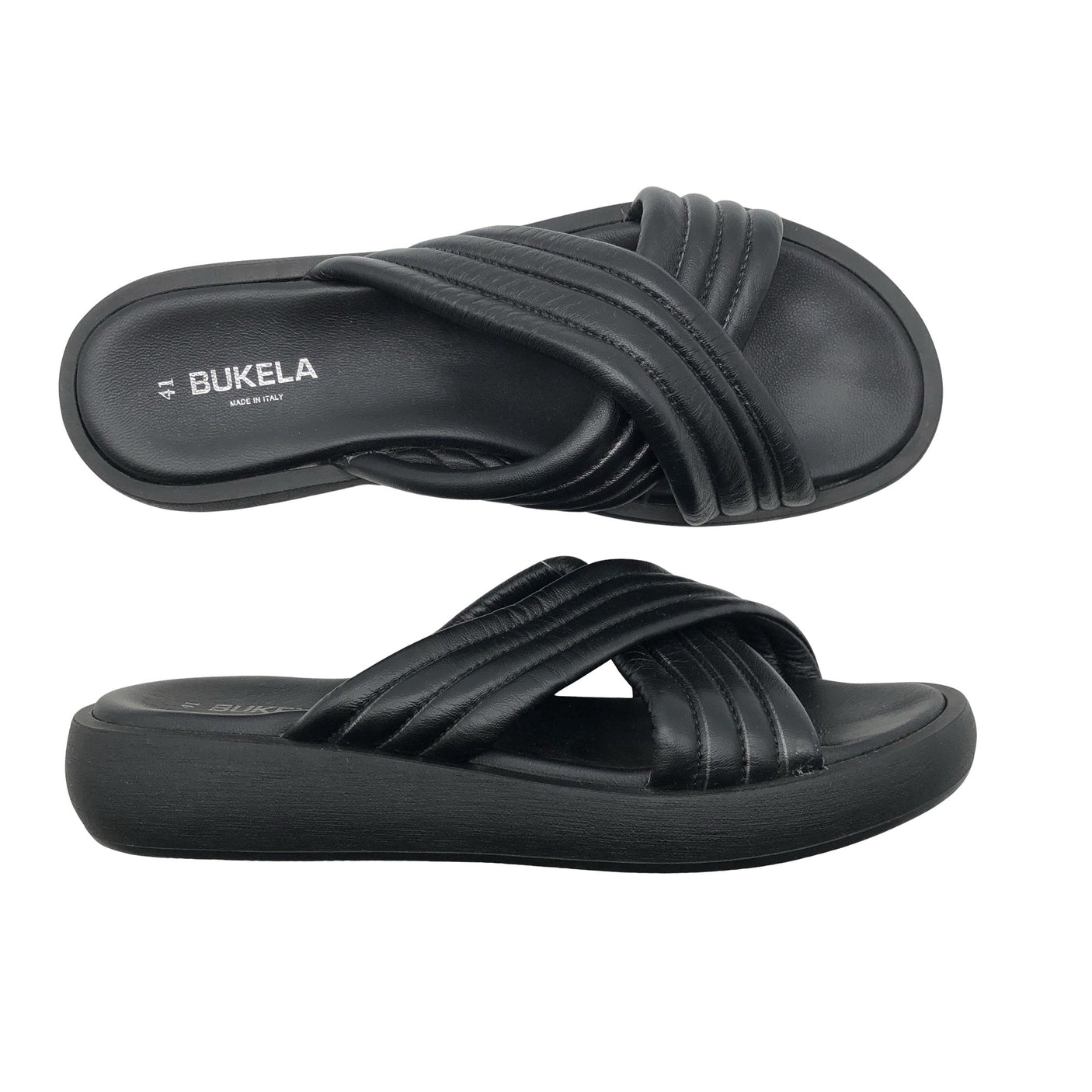 Unisex Bukela - Rihmikud, suurus 41 - Must (1)