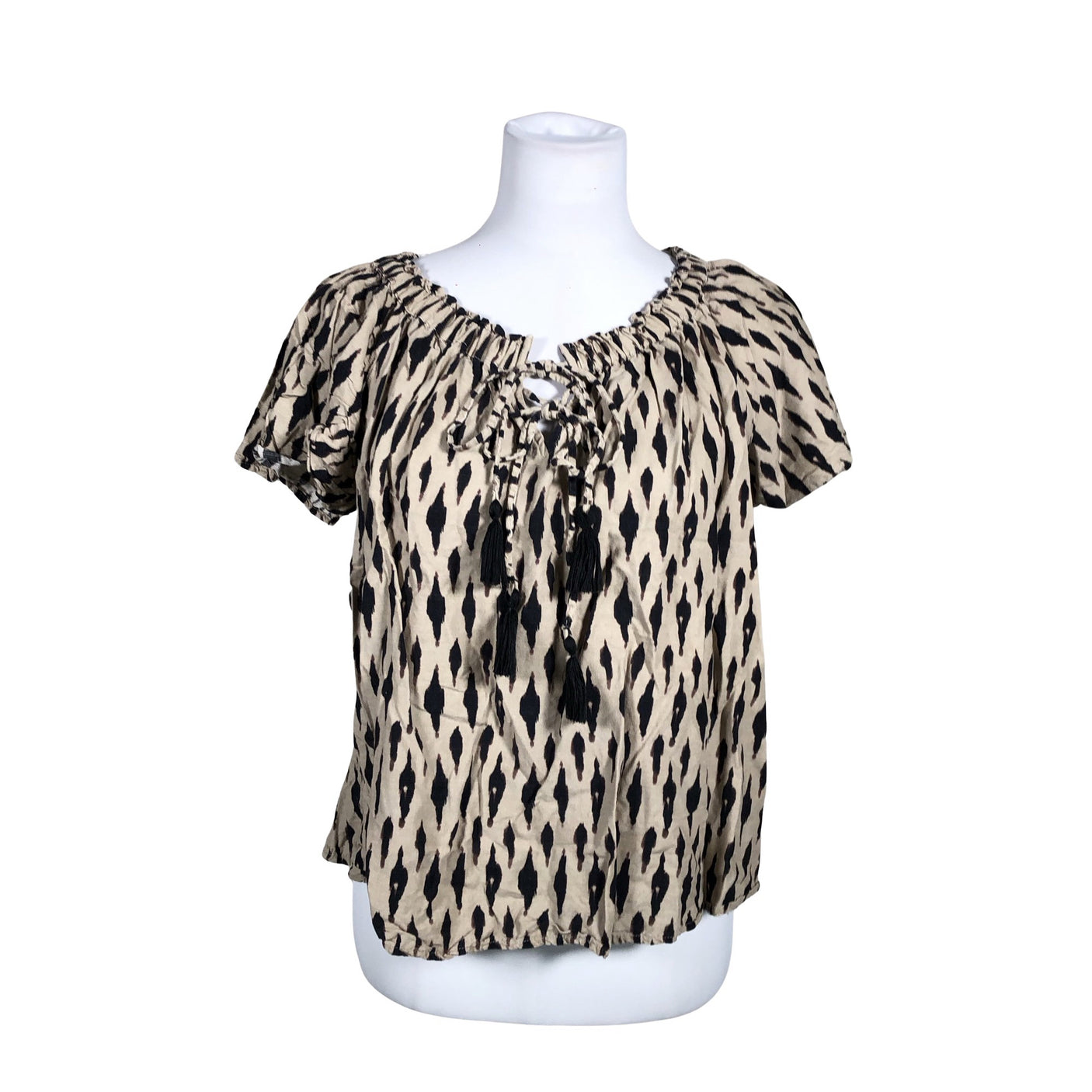 Unisex Next - Lühikeste käistega pluus, suurus 36 - Beige (1)