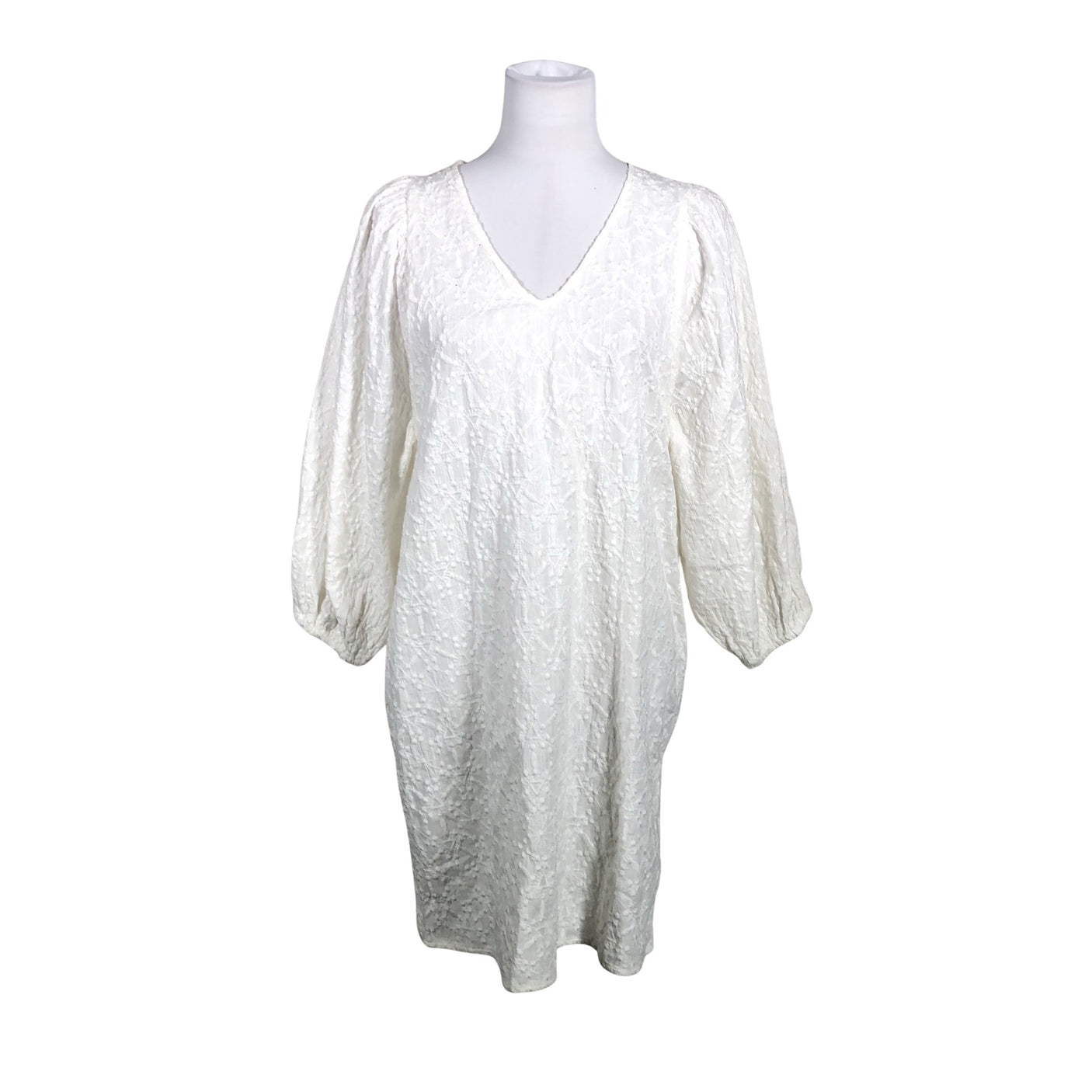 Unisex Lindex - Mitteveniv kleit, suurus 38 - Valge (1)