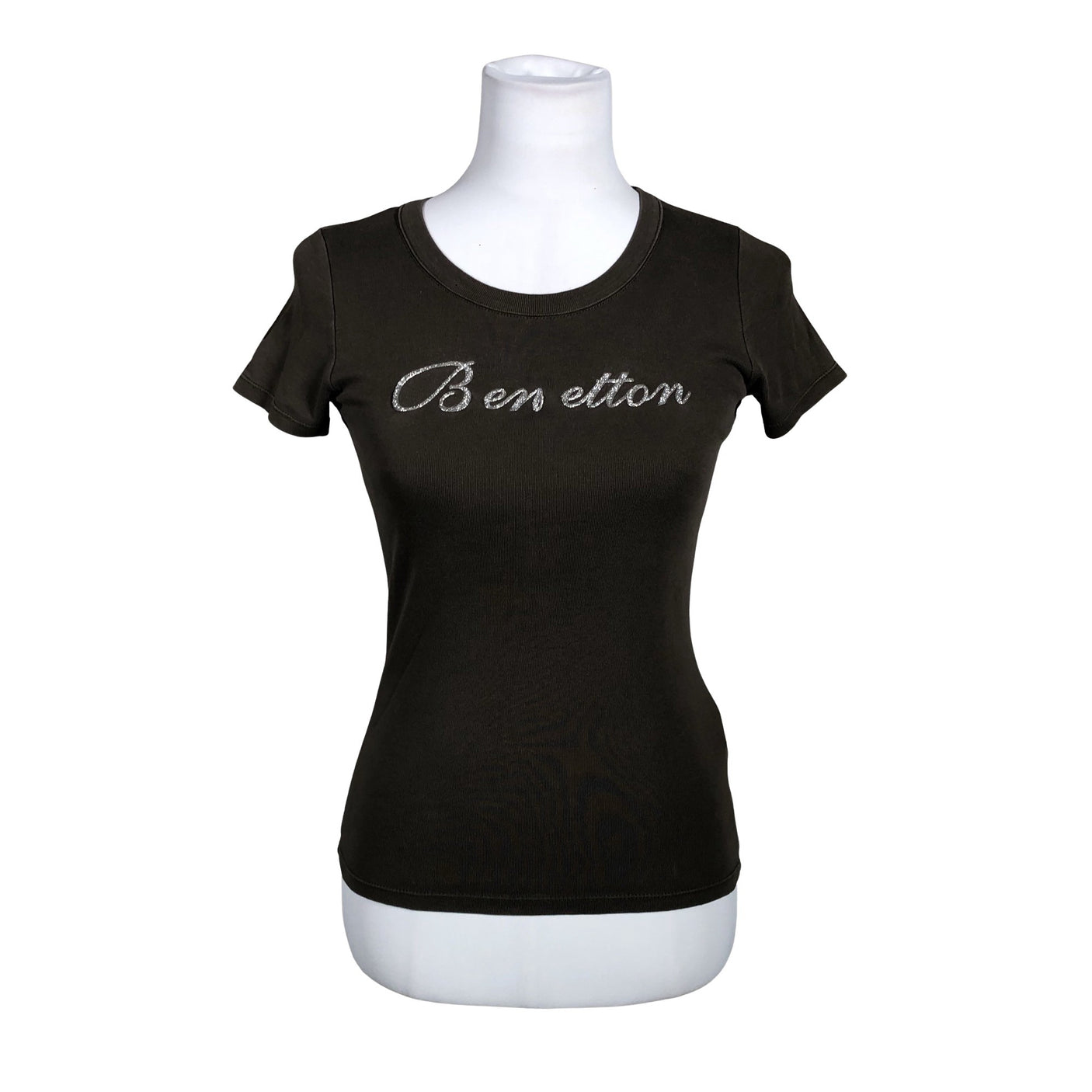 Unisex Benetton - T-särk, suurus 36 - Pruun (1)