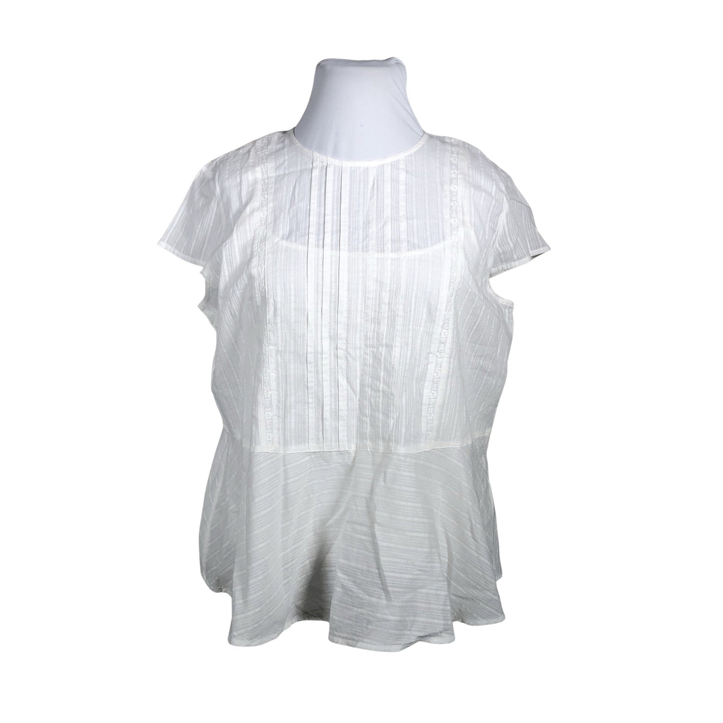 Unisex Esprit - Lühikeste käistega pluus, suurus 46 - Valge (1)