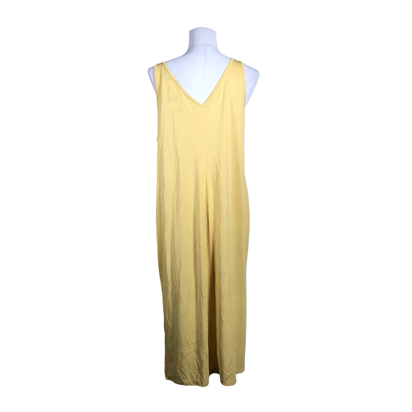 Unisex Lindex - Trikotaažist kleit, suurus 40 - Kollane (2)
