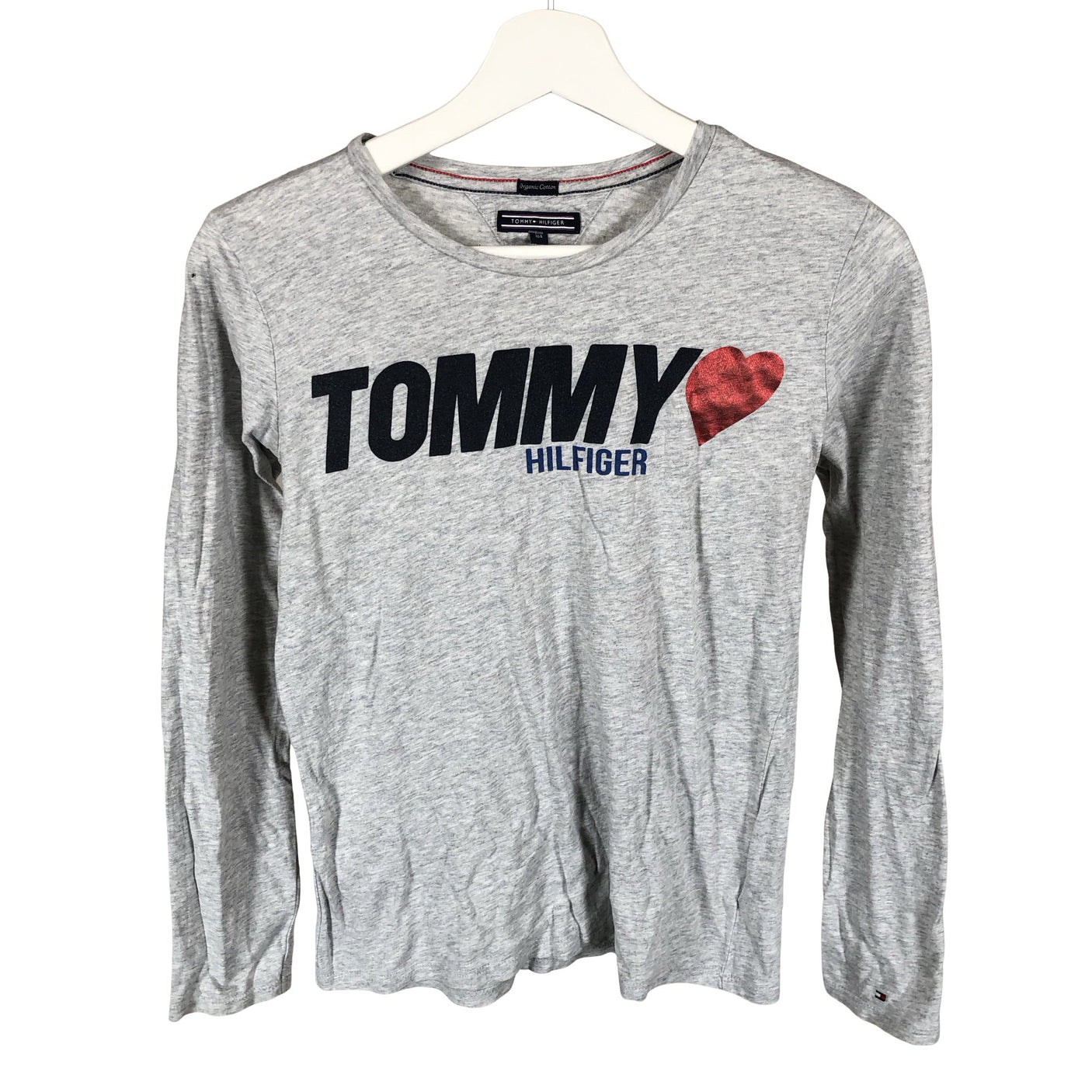 Unisex Tommy Hilfiger - Trikotaažist pluus, suurus 158 - 164 - Hall (1)