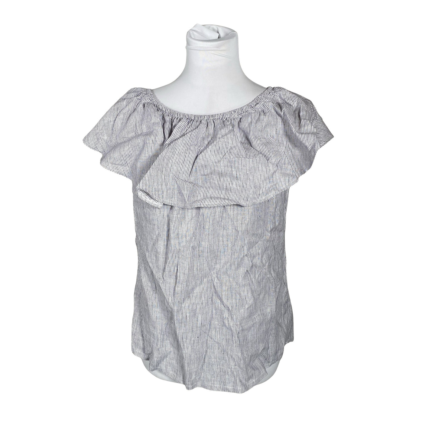 Unisex Bypias - Lühikeste käistega pluus, suurus 38 - Hall (1)