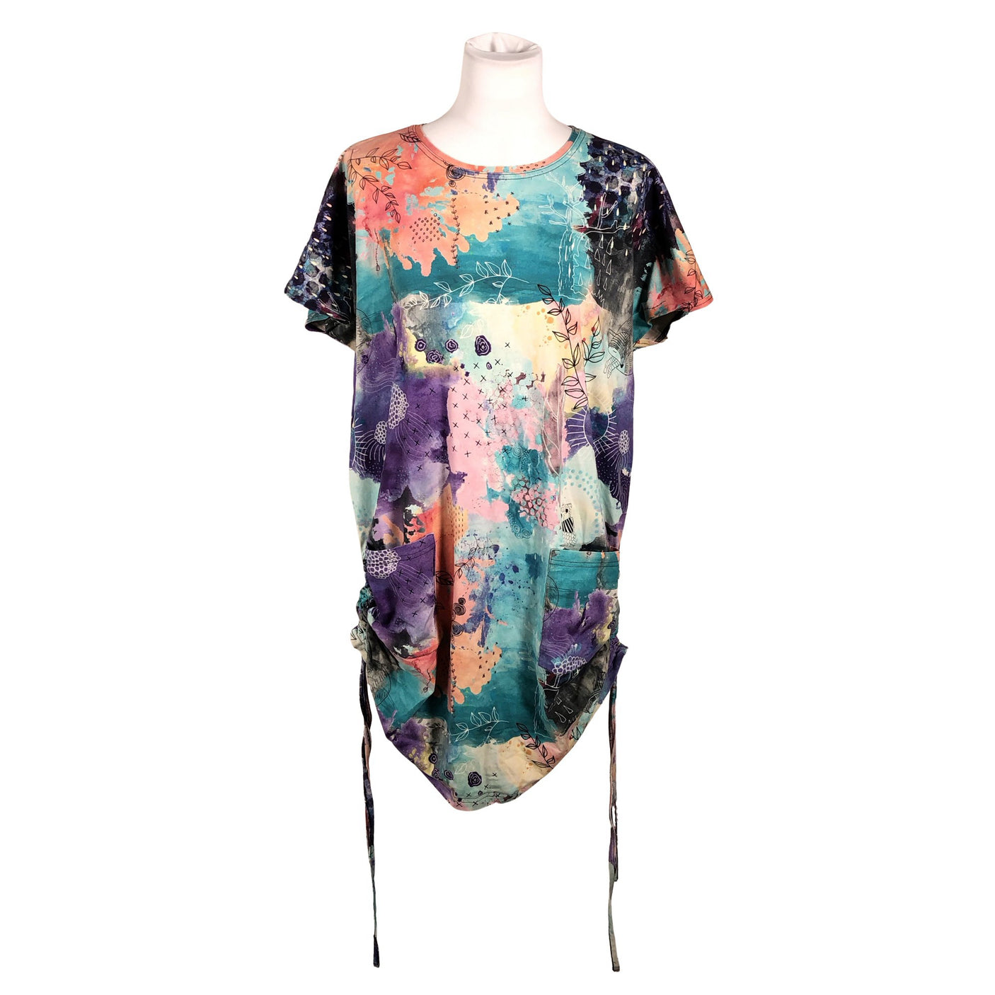 Unisex Ehta - Trikotaažist kleit, suurus 40 - Sinine (1)