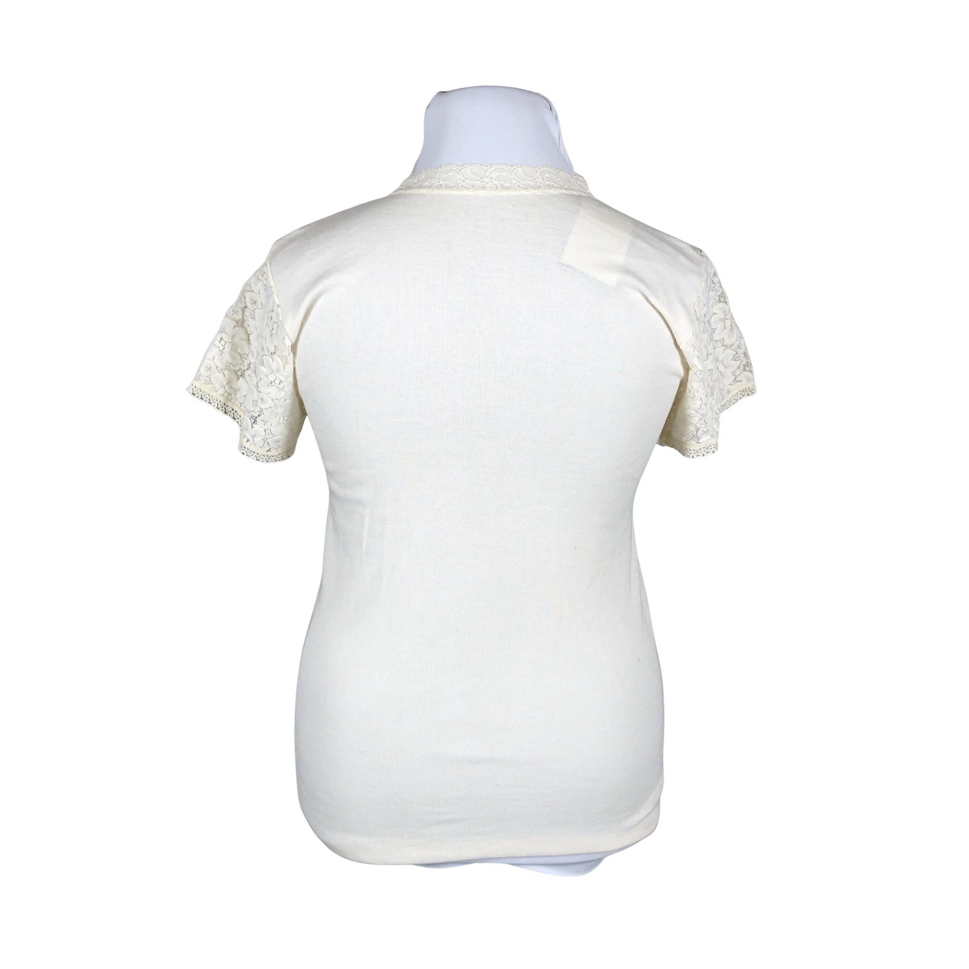 Unisex Tam Silk - Lühikeste käistega pluus, suurus 42 - Beige (2)