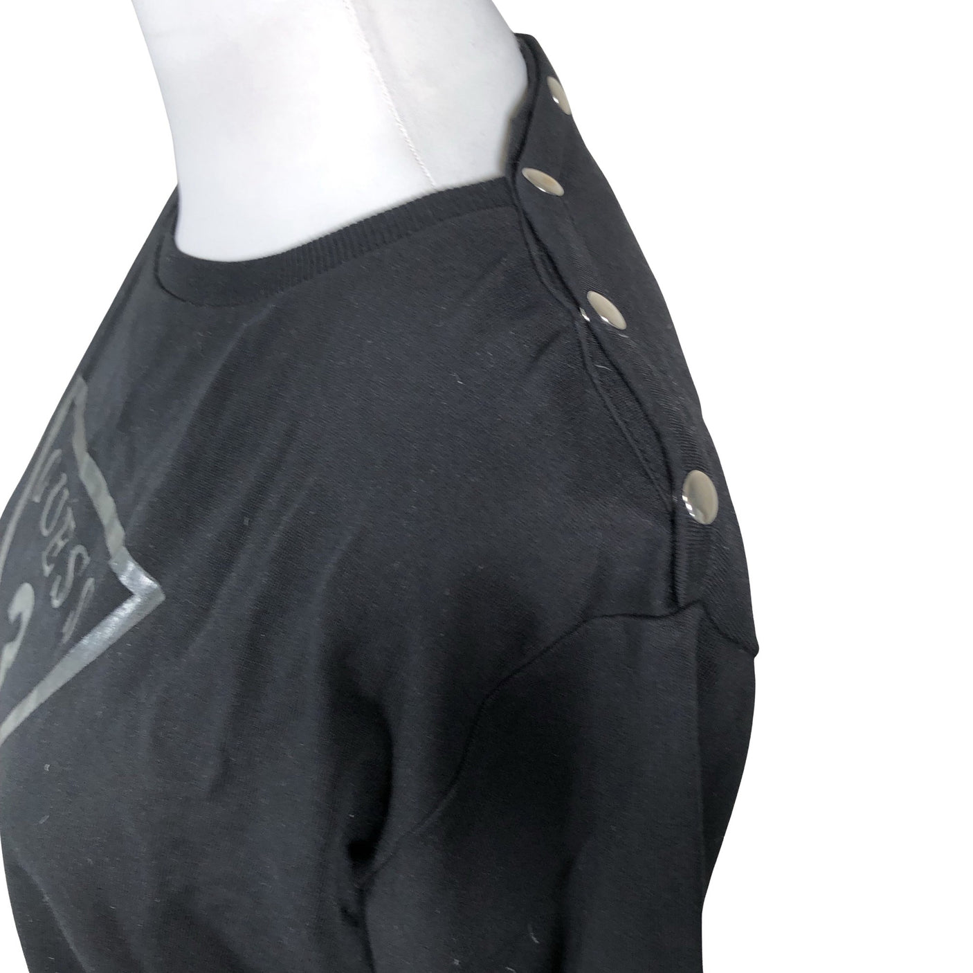 Unisex Guess - Trikotaažist pluus, suurus 38 - Must (2)