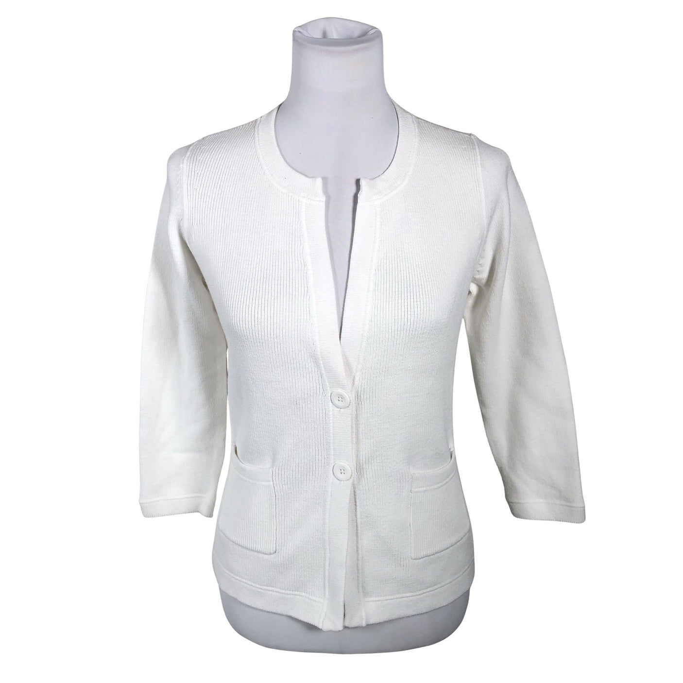 Unisex Repeat - Kardigan, suurus 38 - Valge (1)