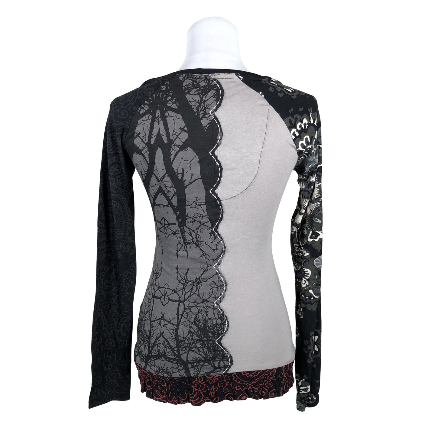 Unisex Desigual - Trikotaažist pluus, suurus 34 - Must (2)