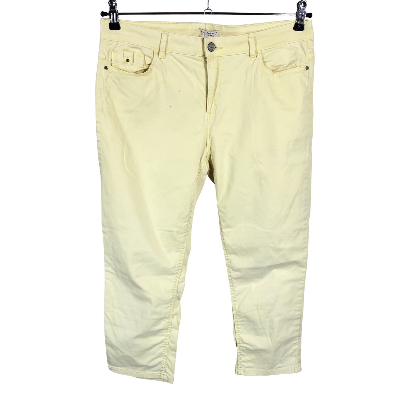 Unisex Esprit - Teksast poolpikad püksid, suurus 40 - Kollane (1)
