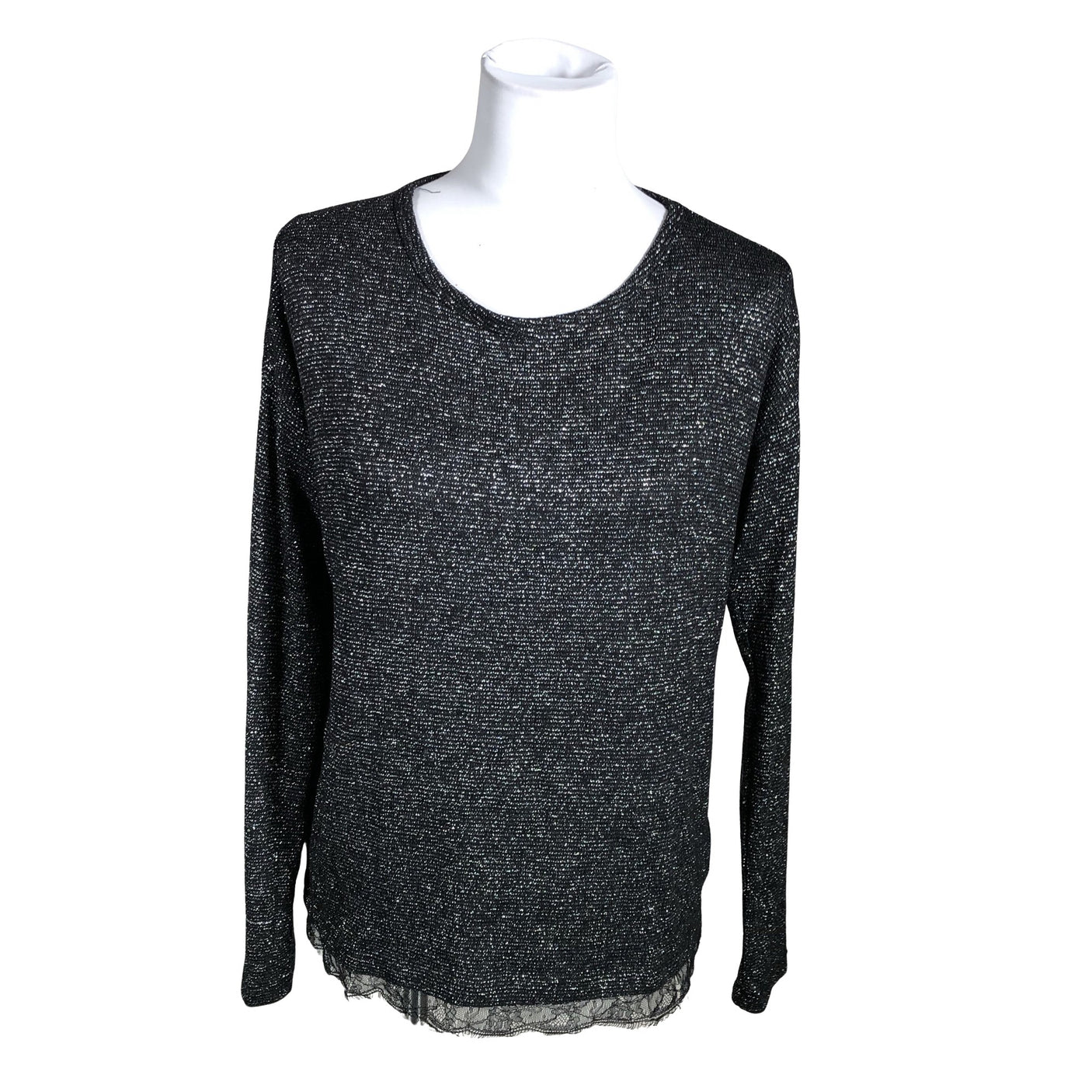 Unisex Esprit - Trikotaažist pluus, suurus 40 - Must (1)