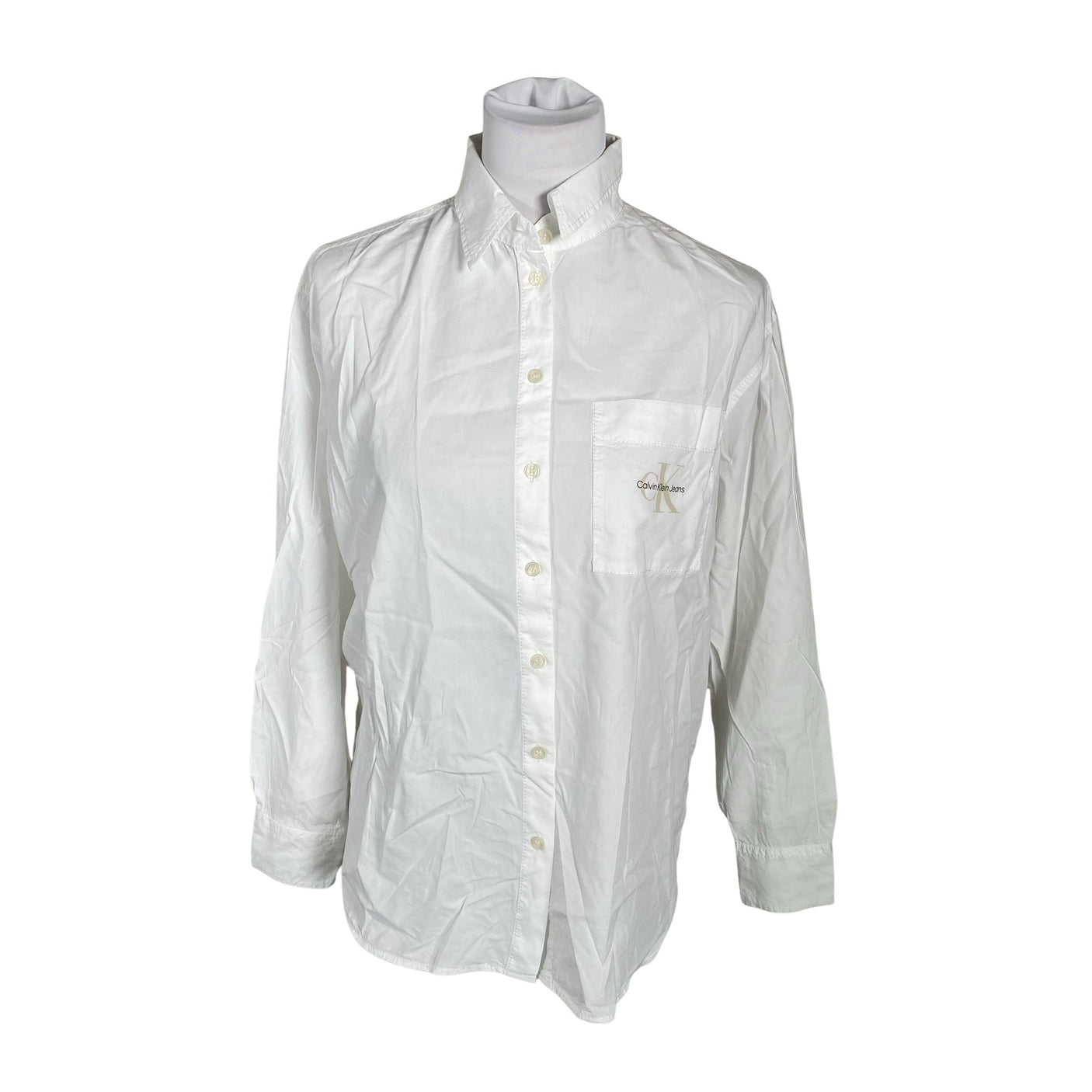 Unisex Calvin Klein Jeans - Pluus, suurus 34 - Valge (1)