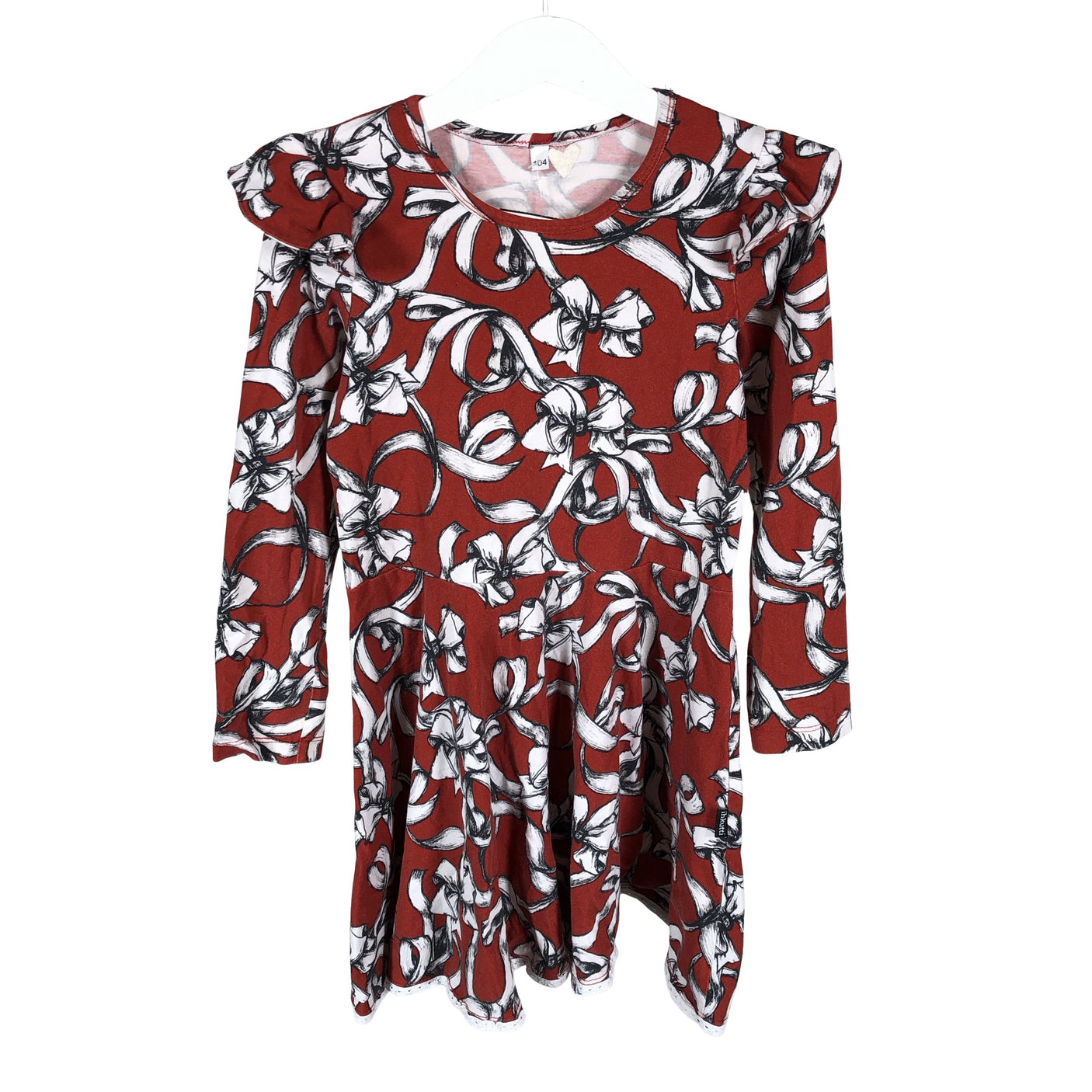 Unisex Handmade - Trikotaažist kleit, suurus 98 - 104 - Punane (1)