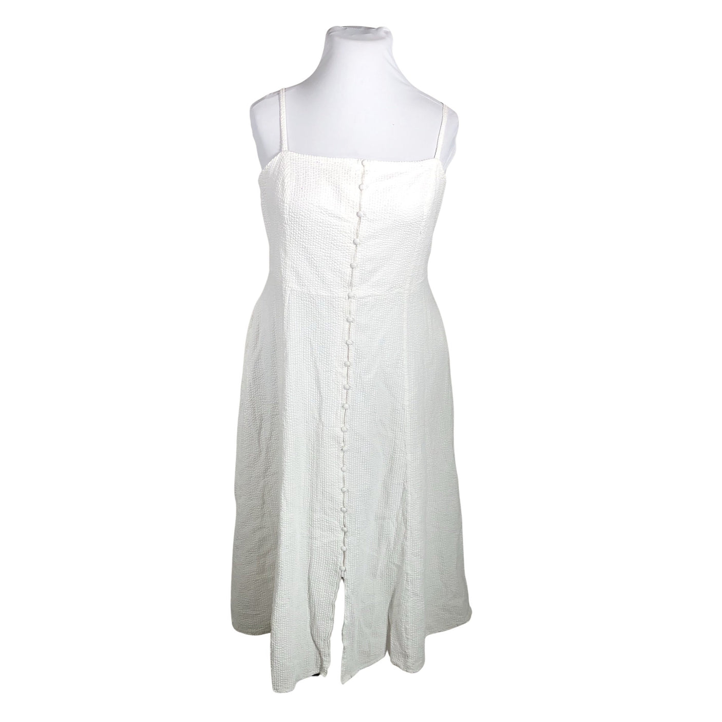 Unisex Lindex - Mitteveniv kleit, suurus 42 - Valge (1)