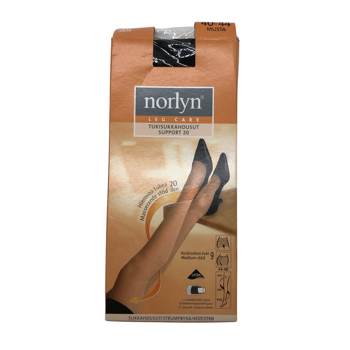 Unisex Norlyn - Sukkpüksid, õhukesed, suurus 40 - Must (1)