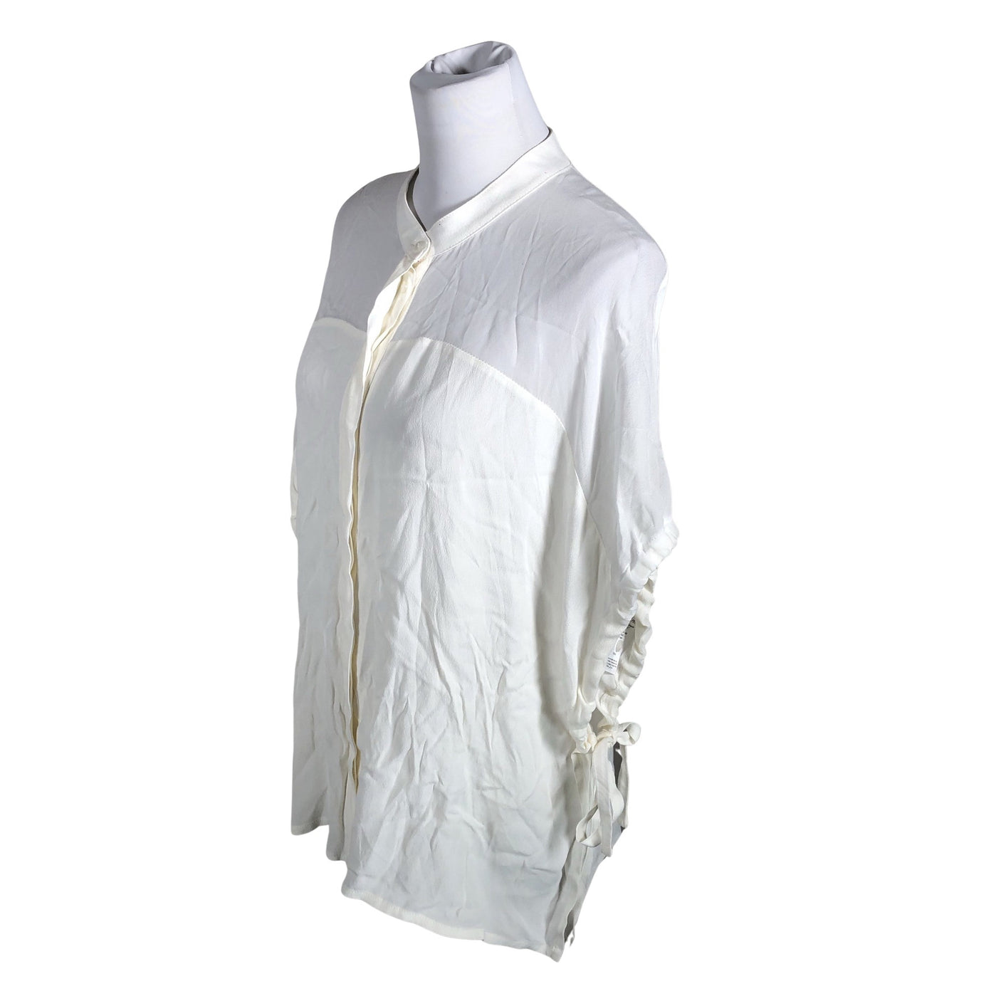 Unisex La Fée Maraboutée - Lühikeste käistega pluus, suurus 40 - Valge (2)