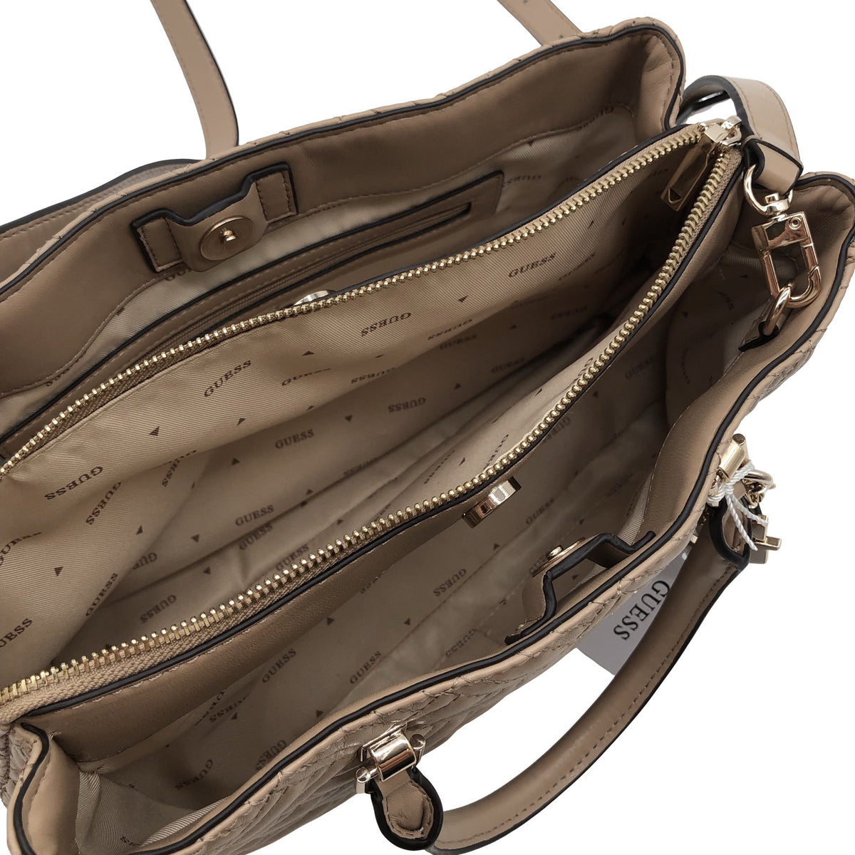 Unisex Guess - Käekott, suurus Midi - Beige (3)
