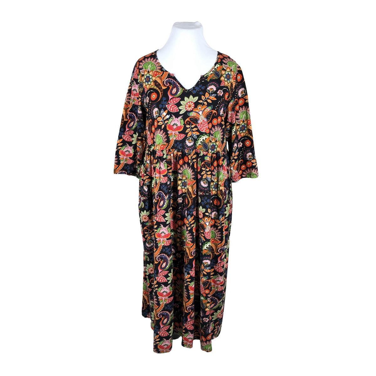 Unisex Ulla Popken - Trikotaažist kleit, suurus 42 - Must (1)