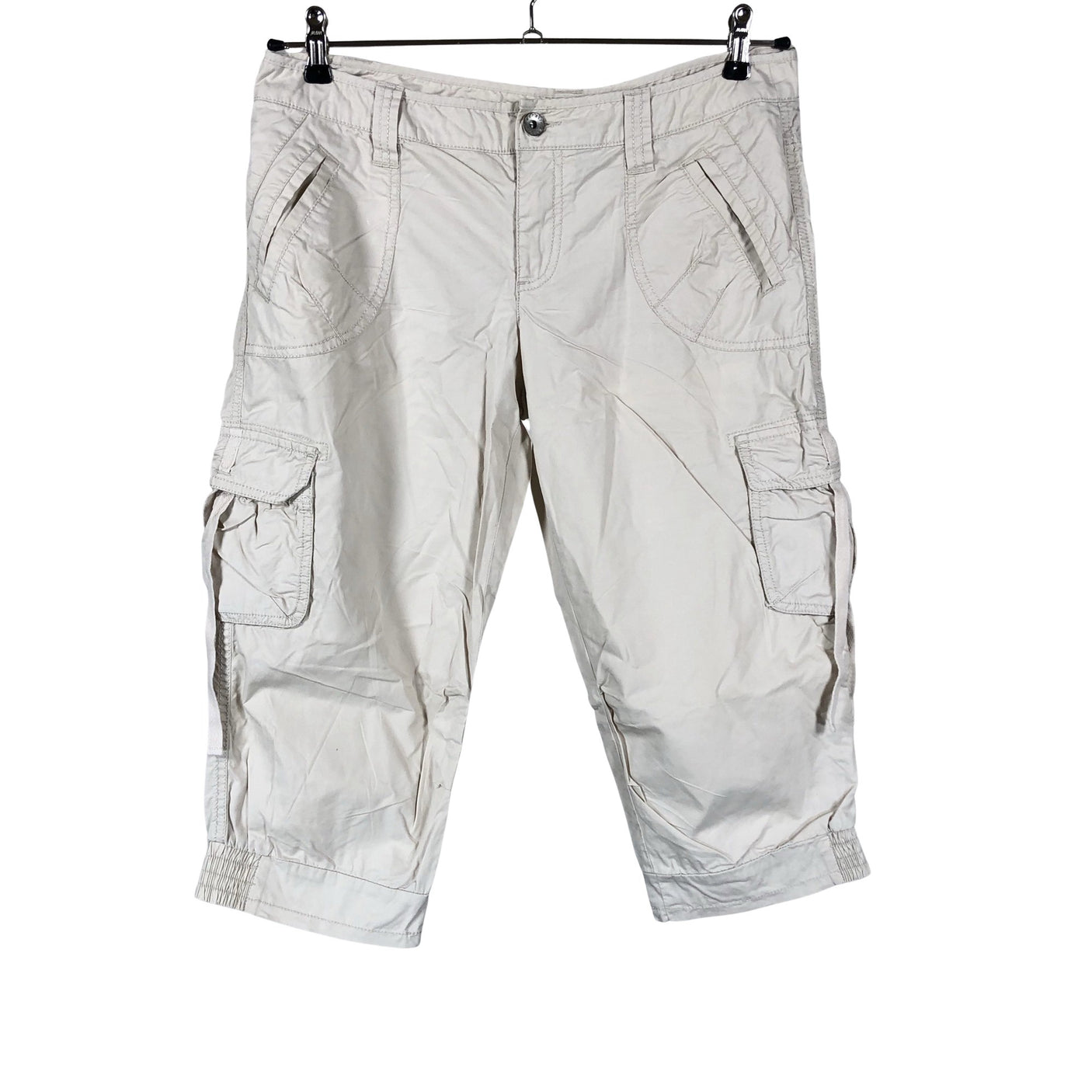 Unisex Esprit - Mittevenivad poolpikad püksid, suurus 38 - Beige (1)