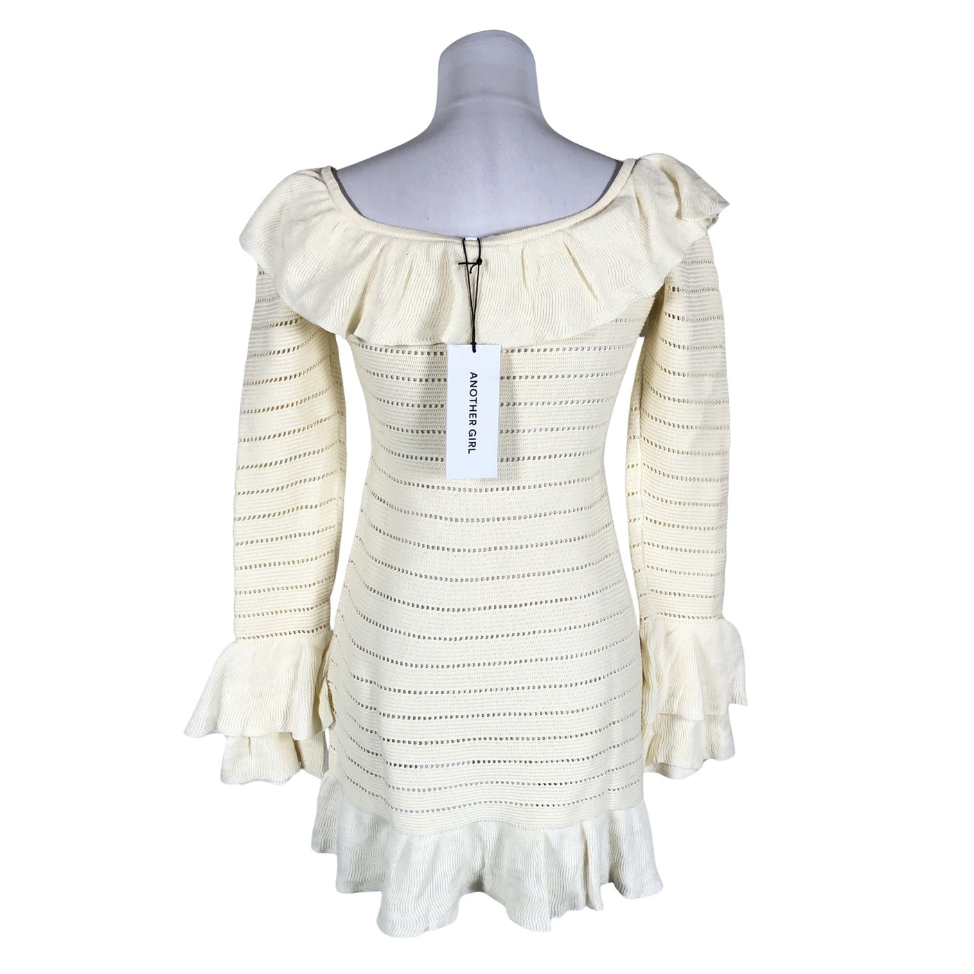 Unisex Another Girl - Kootud kleit, suurus 34 - Looduslik valge (2)