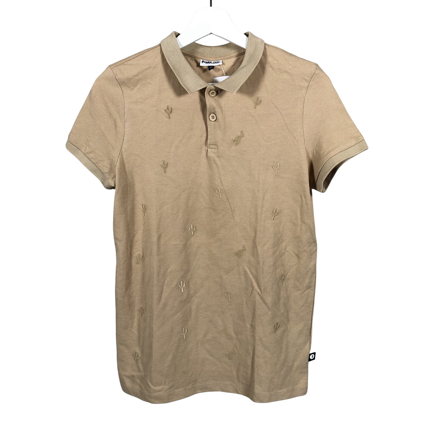 Unisex POMPdeLUX - Polosärk, suurus 152 - 158 - Beige (1)