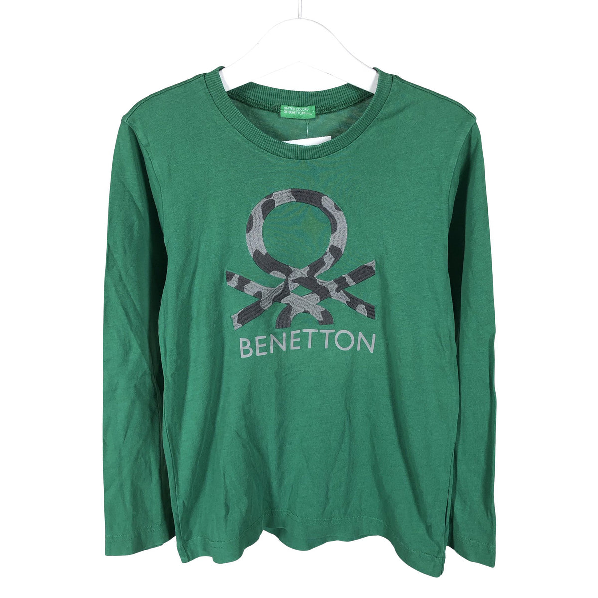 Unisex Benetton - Trikotaažist pluus, suurus 116 - 122 - Roheline (1)